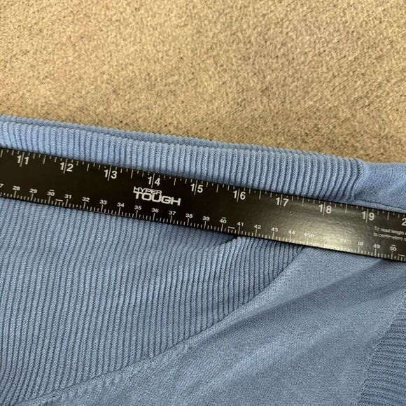 Chicos Cardigan Set Women 3 Blue Knit 2 Piece XL Coordinate Casual Office Work - Picture 11 of 11